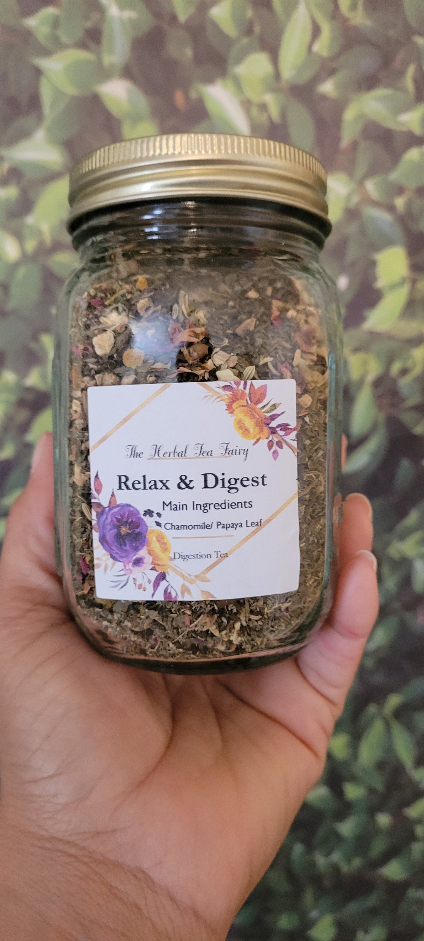 Relax and Digest Pint Size Jar