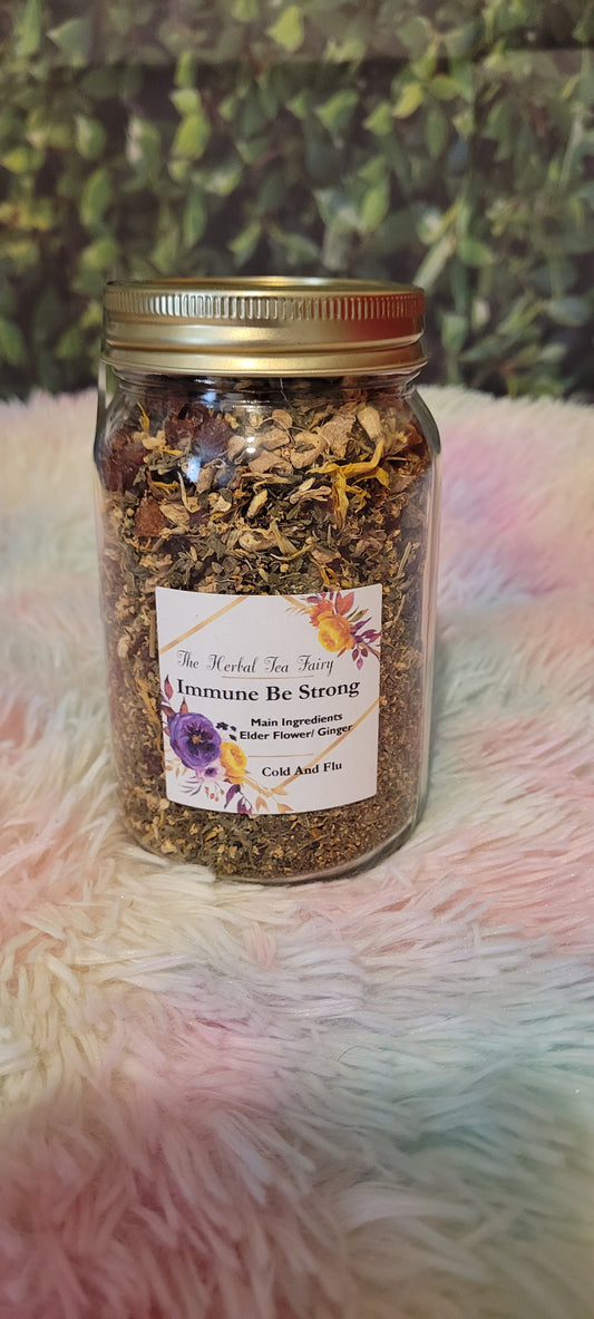 Immune Be Strong  Cold And Flu Tea Lg Jar